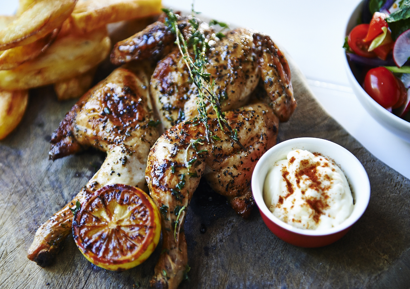 Photograph of a cooked Gressingham duck leg